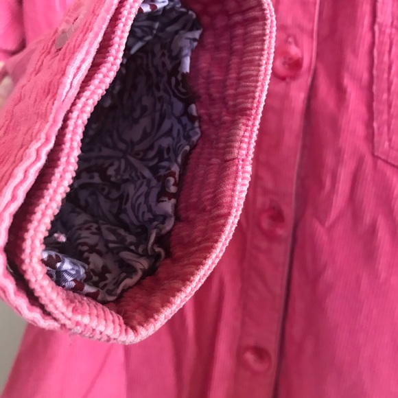 Columbia pink cord corduroy shirt Button up collar - Picture 5 of 11